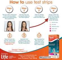 Load image into Gallery viewer, Berkeley Life Nitric Oxide Saliva Test Strips - 50 Pack