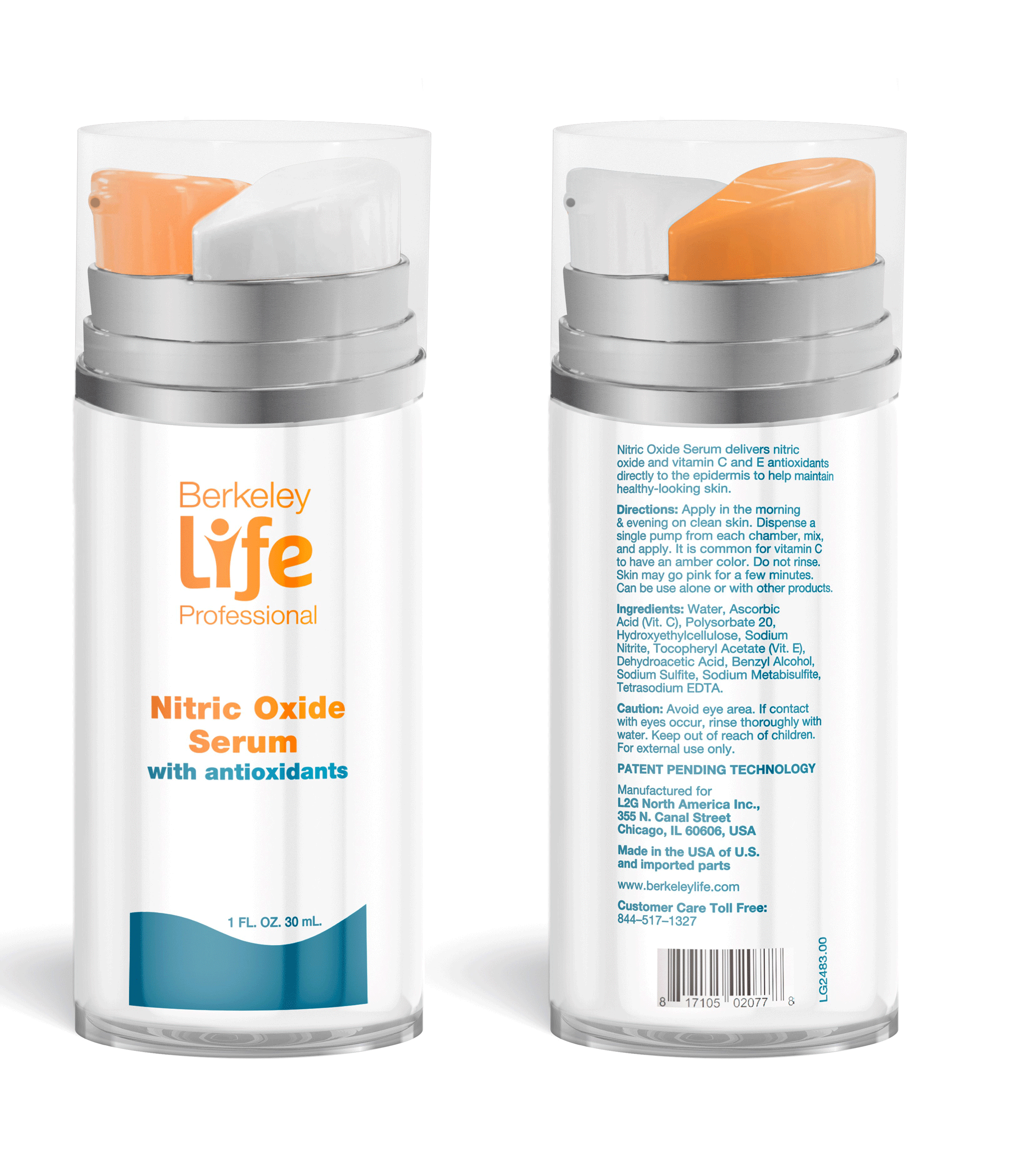 Berkeley Life Nitric Oxide Serum For Younger Looking Radiant Skin N99